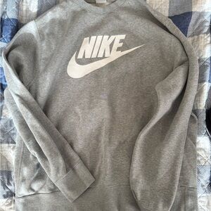 Nike Men's Classic Gray Crewneck Sweater